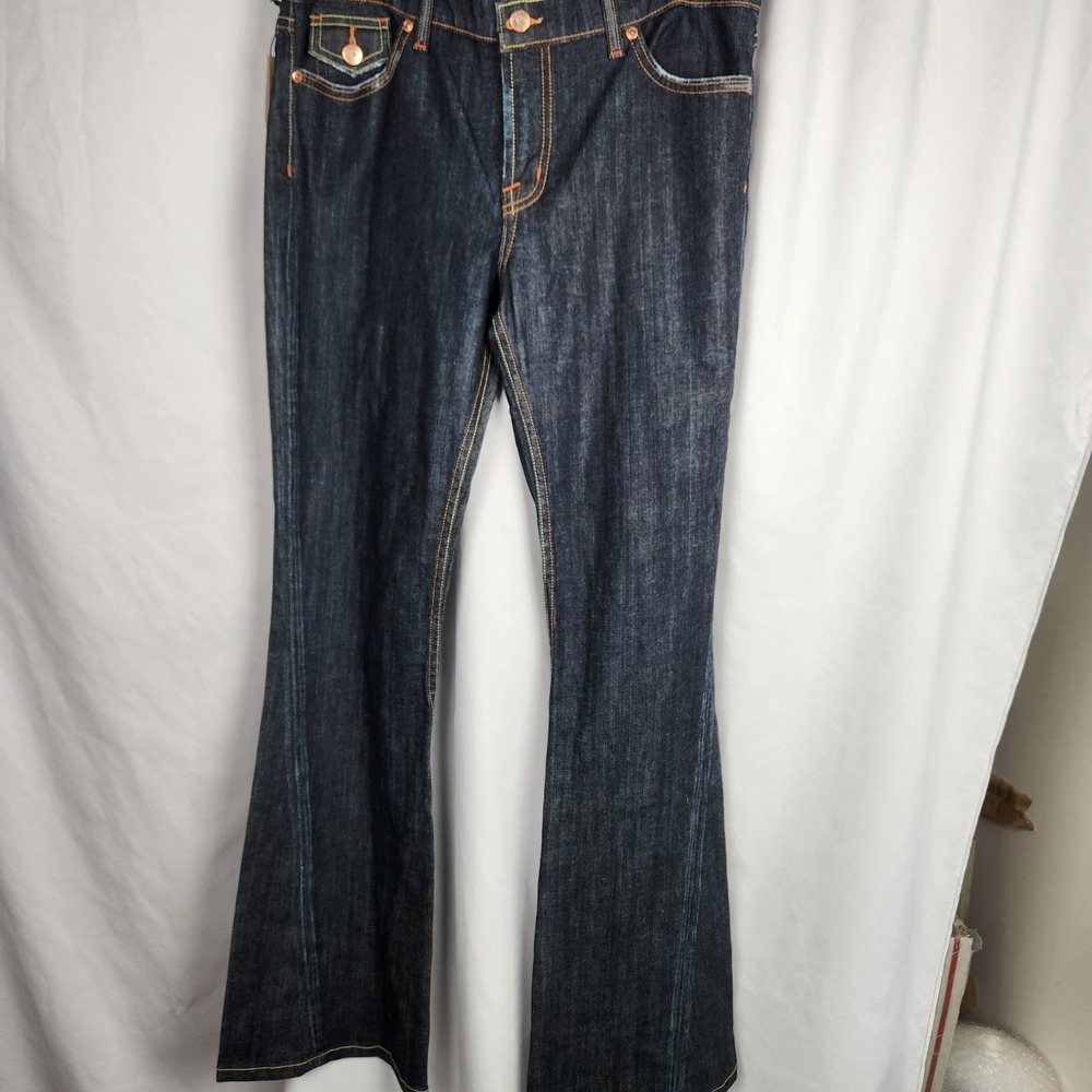 David Kahn Womens Jeans NWT Nikki Flared Size 32 Dark Wash‎